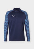 Puma TEAMLIGA TRAINING ZIP - Long sleeved top - navy/white/blue horizon