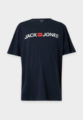 Jack & Jones JJECORP LOGO TEE CREW NECK - Print T-shirt - navy