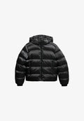 Superdry & Co HOODED LUXE PUFFER - Winter jacket - black sheen