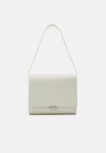 Calvin Klein ARCHIVE SHOULDER BAG SHINY - Handbag - ecru
