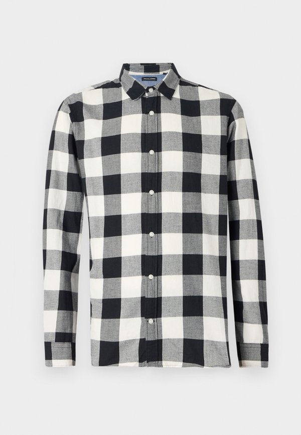 Jack & Jones JJEGINGHAM SHIRT - Shirt - whisper white