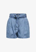 ONLY ONLCHARIS High waist Regular Fit - Denim shorts - medium blue denim