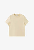 Mango Basic T-shirt - light yellow