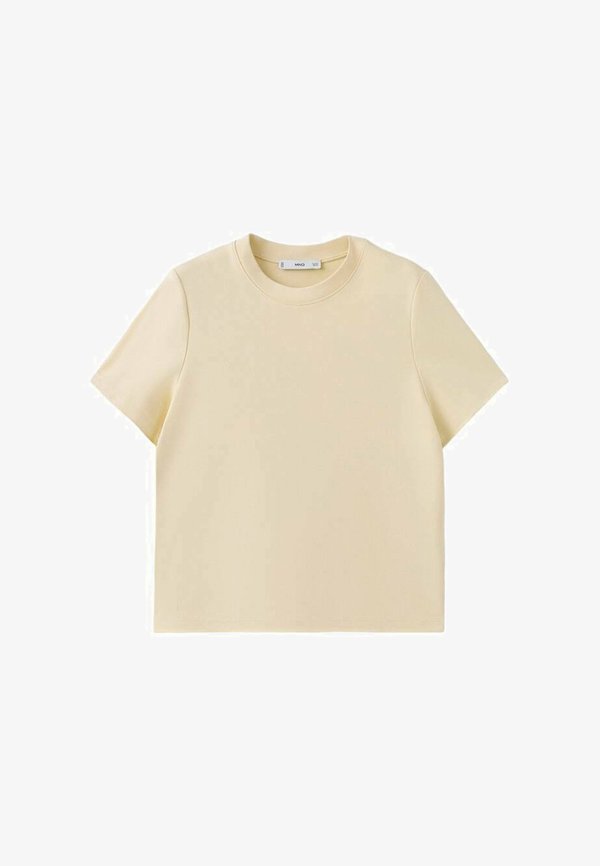 Mango Basic T-shirt - light yellow
