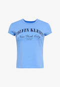 Calvin Klein Jeans SS GRAPHIC LOGO BABY TEE - Print T-shirt - blue descent