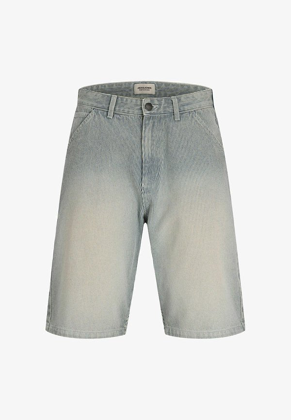 Jack & Jones gy fit Wide Leg - Denim shorts - dark navy