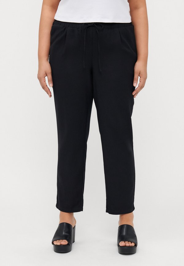 Vero Moda Curve VMCJESMILO Mid waist - Trousers - black