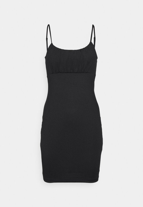 Even&Odd STRAPPY EMPIRE SQUARE NECK MINI DRESS (EO-SS23-C127-SJ) / 802 - BLACK