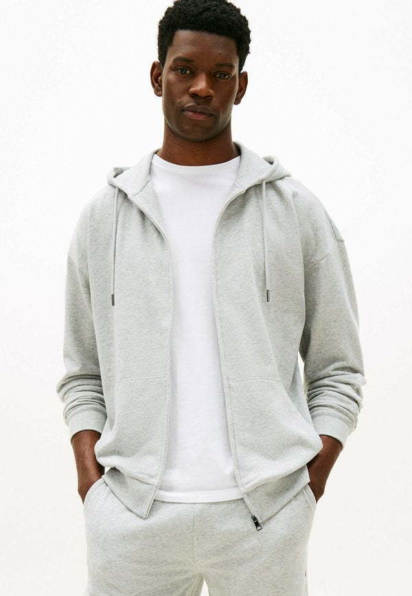 Tommy Hilfiger ORIGINAL ZIP-THRU LOUNGE  - Zip-up sweatshirt - ice grey heather