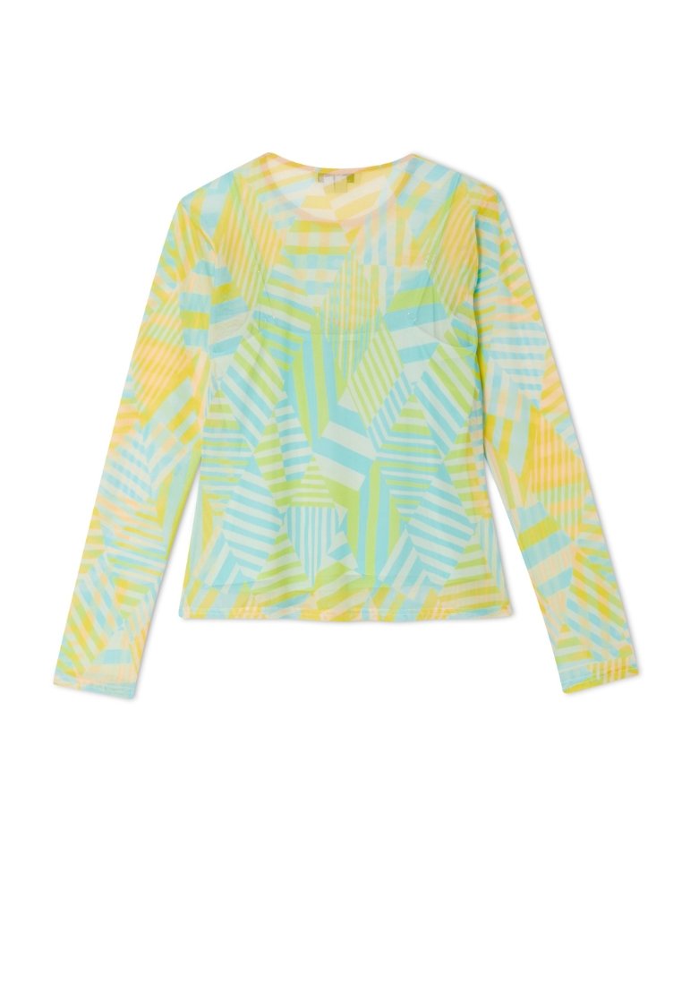Never Fully Dressed WESTERN ABTSRACT LONG SLEEVE TOP