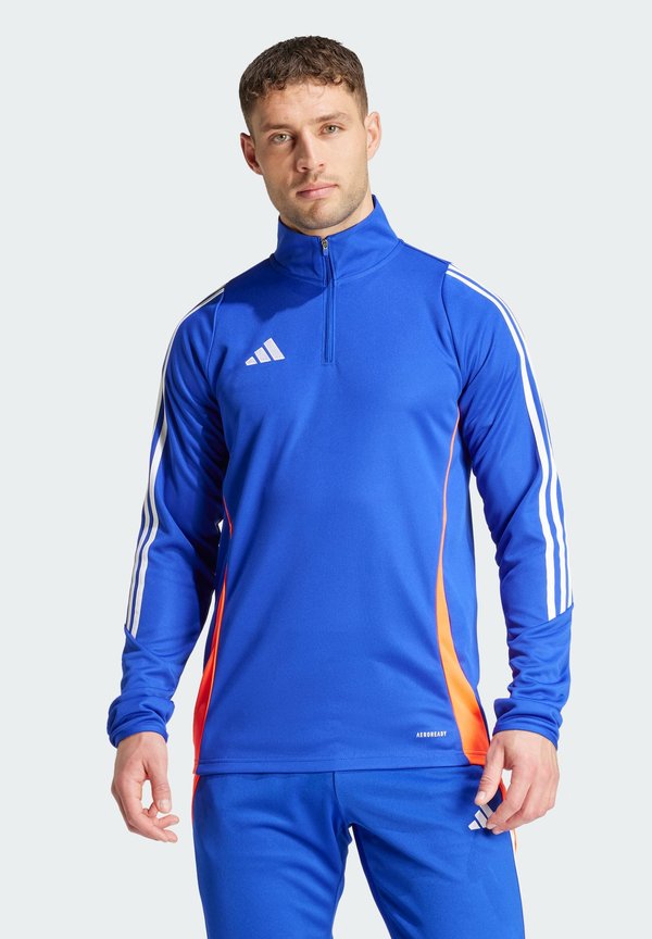 adidas Performance TIRO24 TRAINING TOP - Long sleeved top - lucid blue/white/app solar red