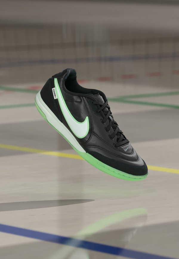 Nike Performance TIEMPO STREETGATO IC UNISEX - Indoor football boots - black/illusion green