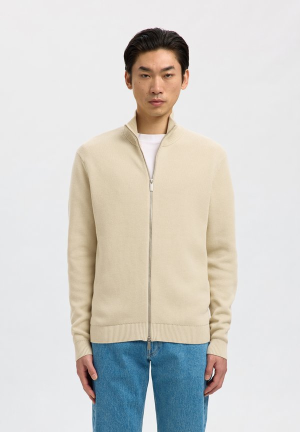 Selected SLMDANE LS KNIT STRUCTURE FULL ZIP NOOS