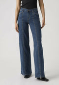 Levi's® 318® SEAMED WIDE LEG - Flared Jeans - is it denim - dark indigo - flat finish