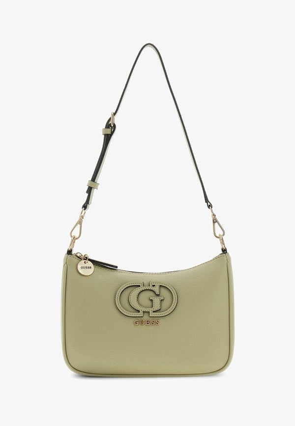 Guess ISOLA LOGO SCHULTERTASCHE - Handbag - hellgrün
