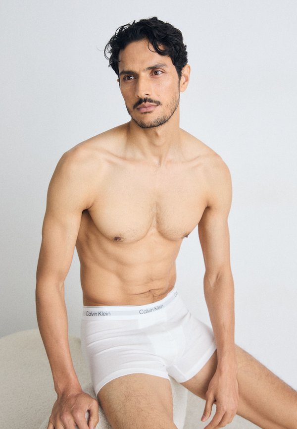Calvin Klein Underwear TRUNK 3 PACK ICON COTTON STRETCH - Trunks - white