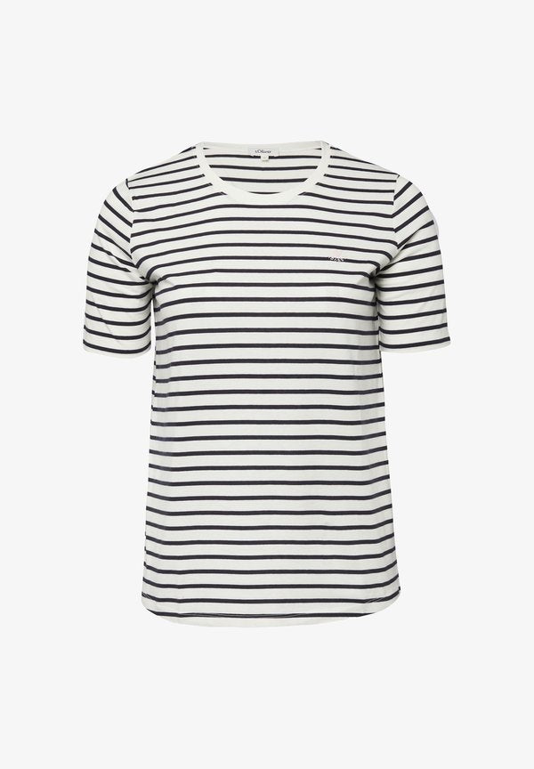 s.Oliver Print T-shirt - navy