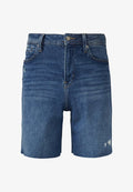 s.Oliver JEANS-HOSE SURI - Denim shorts - blau