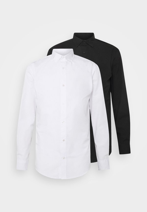 Jack & Jones JJJOE 2 PACK - Shirt - black/white