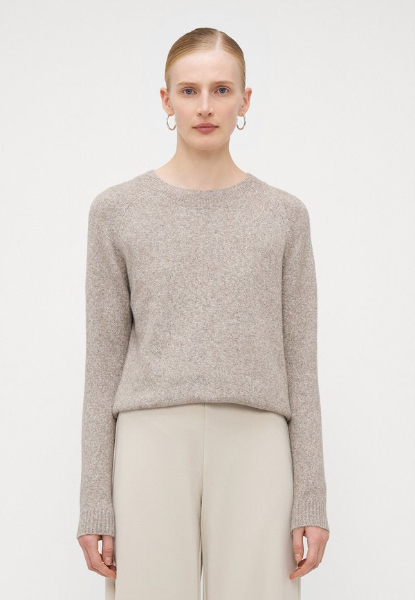 Vero Moda Tall VMDOFFY O NECK - Jumper - moon rock melange