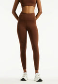 New Balance DEFINE HIGH RISE - Leggings - pumpernickel