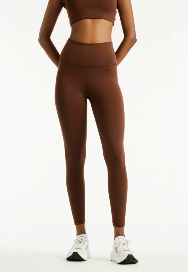 New Balance DEFINE HIGH RISE - Leggings - pumpernickel
