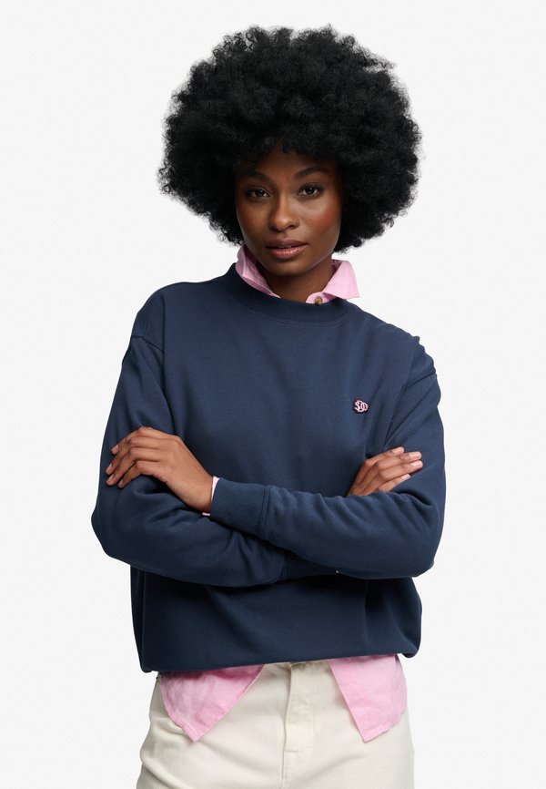 Superdry & Co SUPERDRY ESSENTIAL HERITAGE CREW.. - Sweatshirt - classic navy