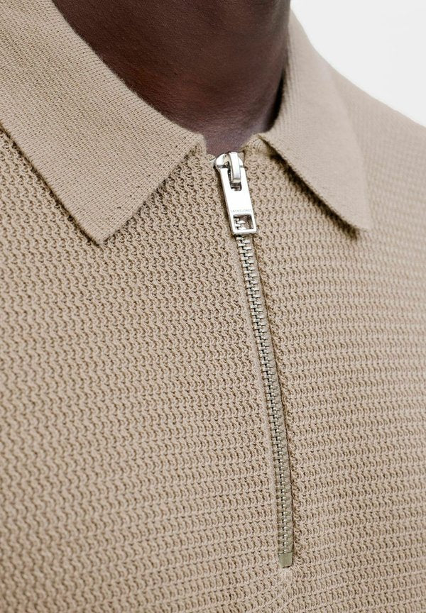 Jack & Jones Knitted Plus Size Knitted - Polo shirt - string