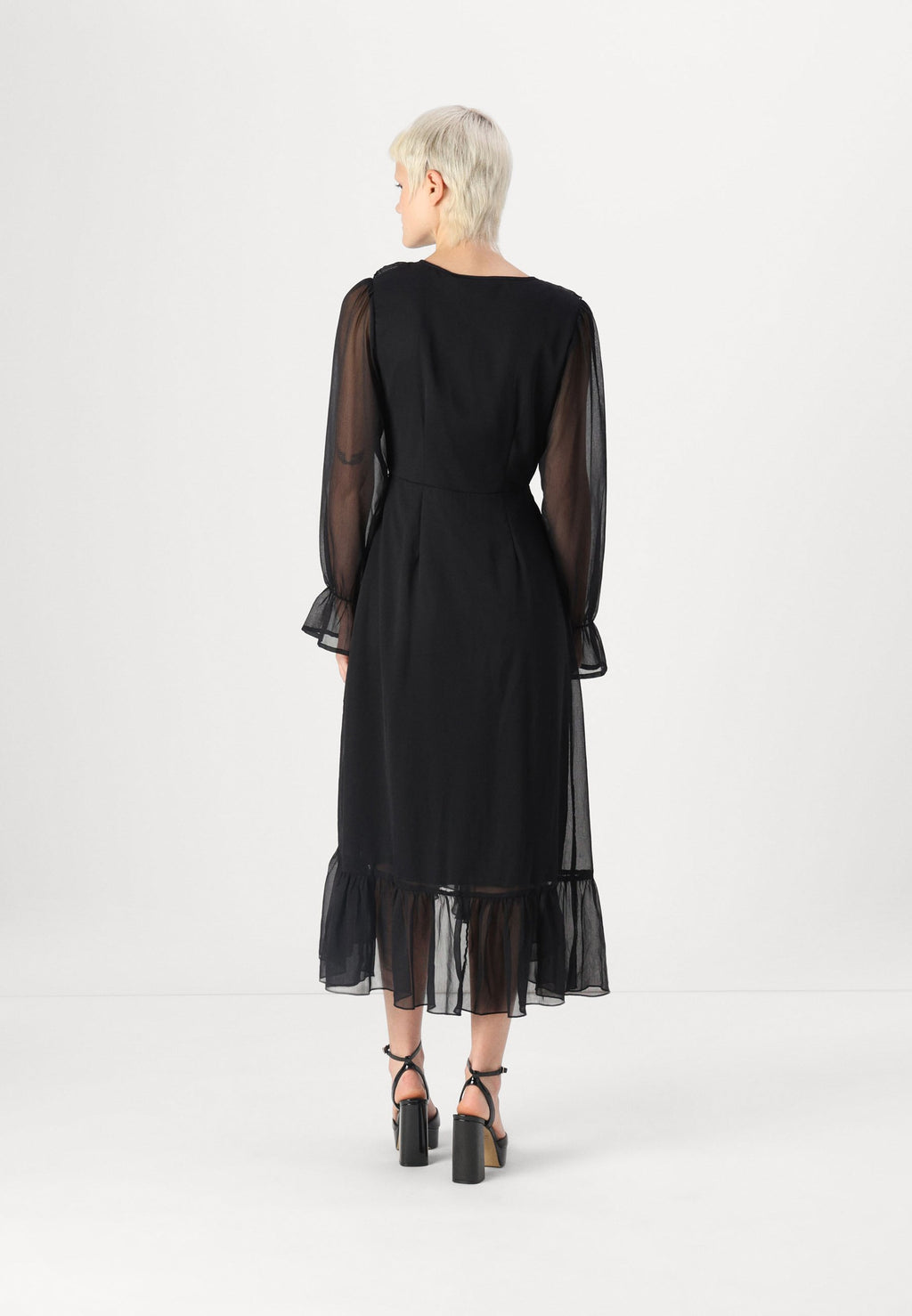 VILA VIODA MAXI FRILL DRESS