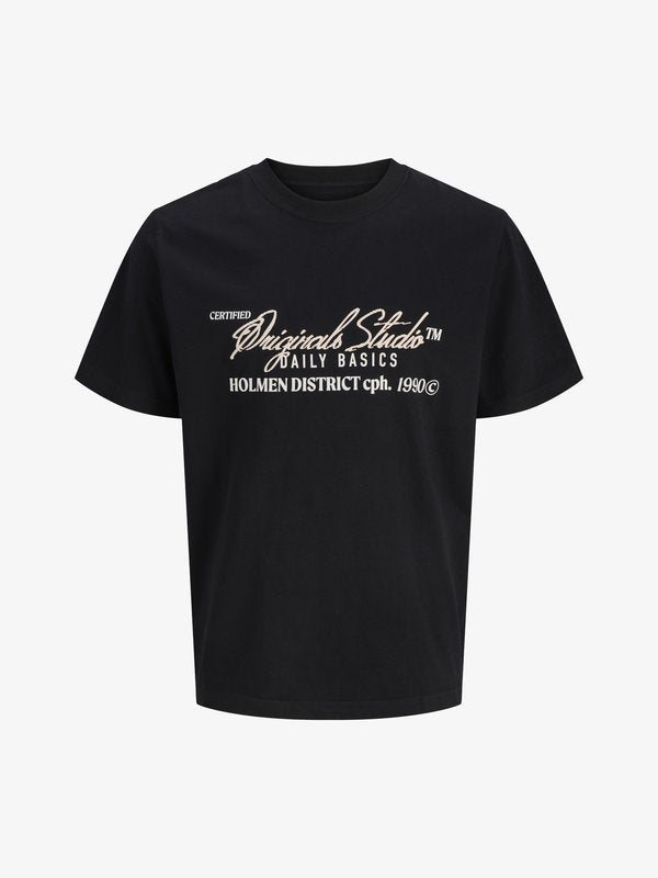 Jack & Jones T- - Print T-shirt - black