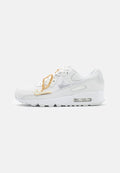 Nike Sportswear AIR MAX 90 - Trainers - summit white/dark beetroot/white/metalic gold