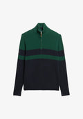 Superdry & Co CLASSIC STRIPE HALF-ZIP - Jumper - navy green