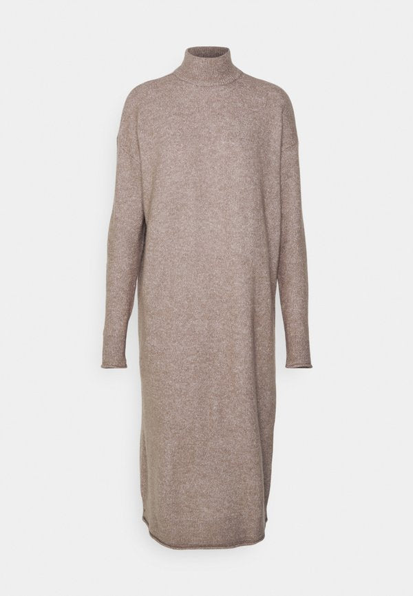 Vero Moda Petite VMKADEN HIGHNECK DRESS  - Jumper dress - brown