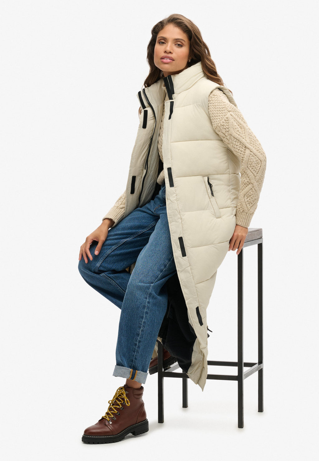 Superdry & Co RIPSTOP LONGLINE PUFFER