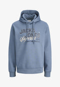 Jack & Jones JJELOGO SWEAT HOOD 2 COL 25/26 NOOS - Hoodie - blue mirage