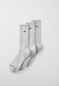 New Balance PATCH LOGO CREW UNISEX 3 PACK - Socks - grey