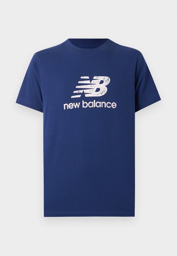 New Balance SPORT ESSENTIALS STAMP LOGO UNISEX - Print T-shirt - blue oyster/pink salt