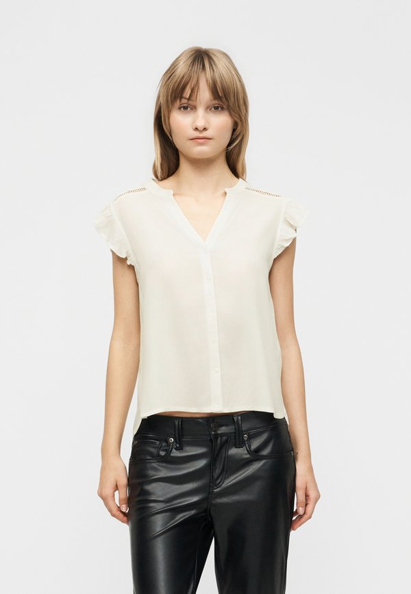 ONLY ROSELLA LIFE - Button-down blouse - cloud dancer