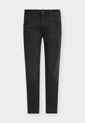 TOM TAILOR TTMARVIN STRAIGHT FIT - Straight leg jeans - used dark stone black denim