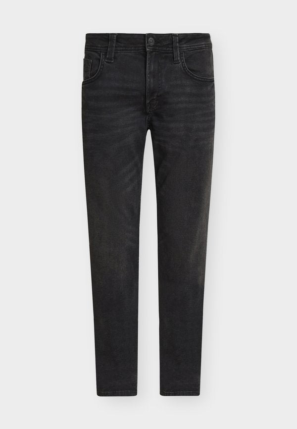 TOM TAILOR TTMARVIN STRAIGHT FIT - Straight leg jeans - used dark stone black denim