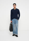 Tommy Hilfiger REGULAR FIT TIPPED LONG SLEEVE POLO SHIRT