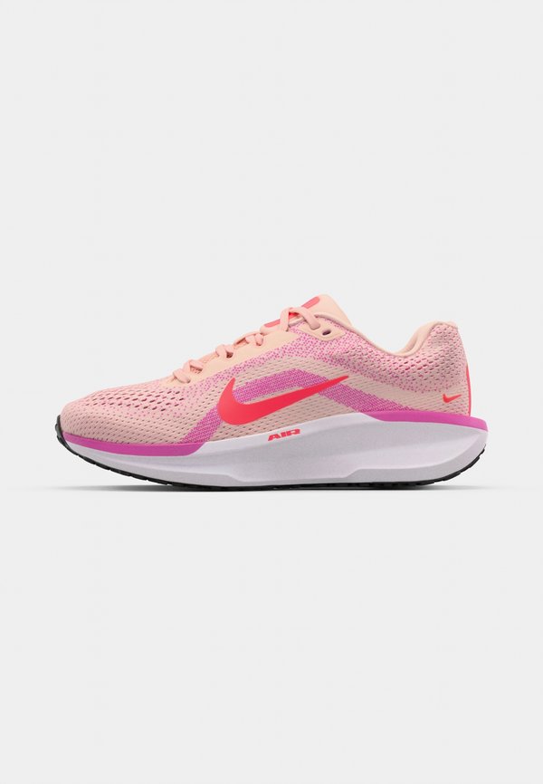 Nike Performance AIR WINFLO 11 - Road running shoes - washed coral/bright crimson/fire pink/white/black