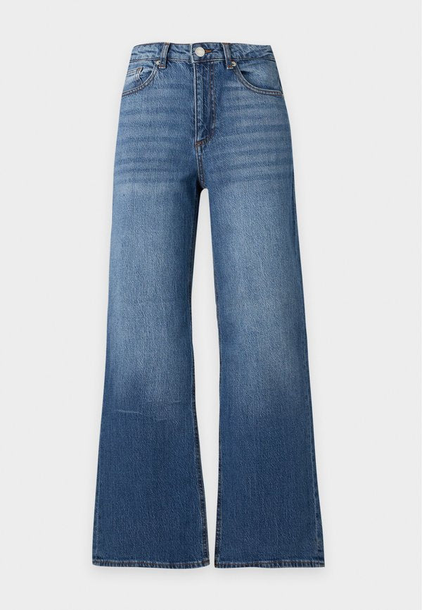 Vero Moda Petite VMTESSA - Wide Leg - medium blue denim