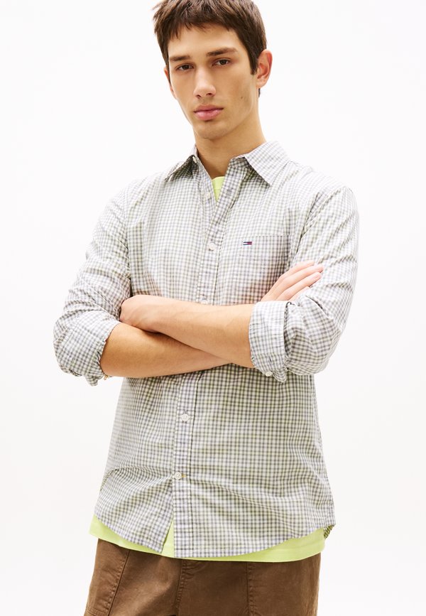 Tommy Jeans REGULAR FIT CHECK POPLIN SHIRT