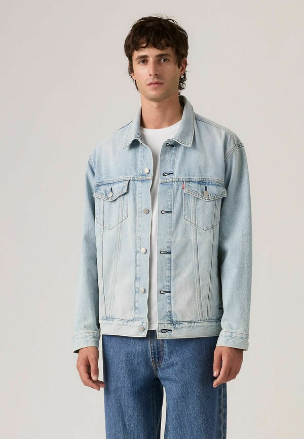 Levi's® RELAXED FIT TRUCKER - Denim jacket - wash it out rinse t - light indigo - worn in