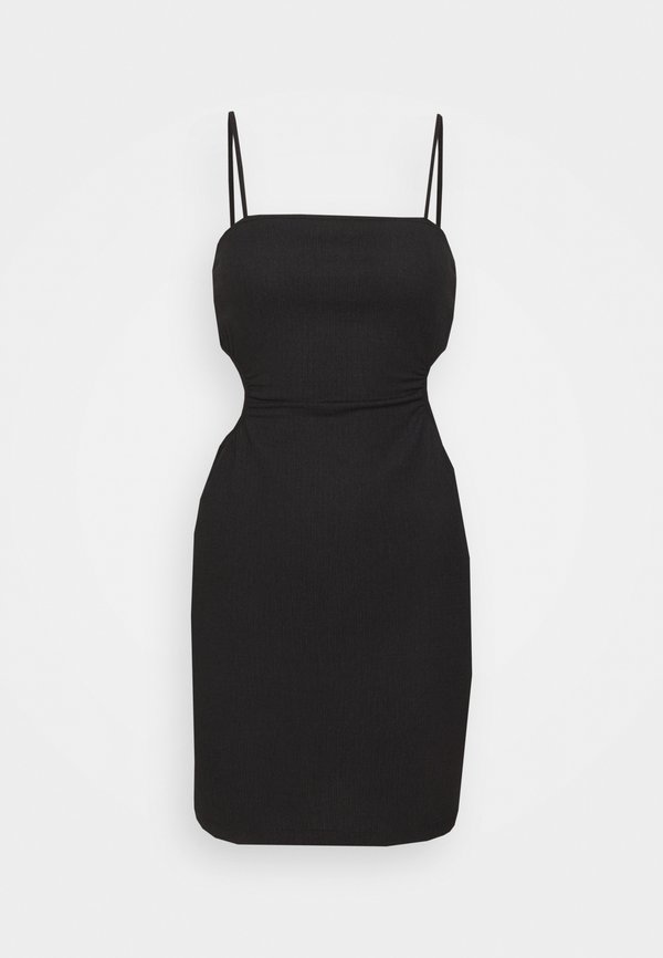 Even&Odd STRAPPY OPEN WAIST BODYCON MINI DRESS (EO-SS23-C130-SP) / 802 - BLACK
