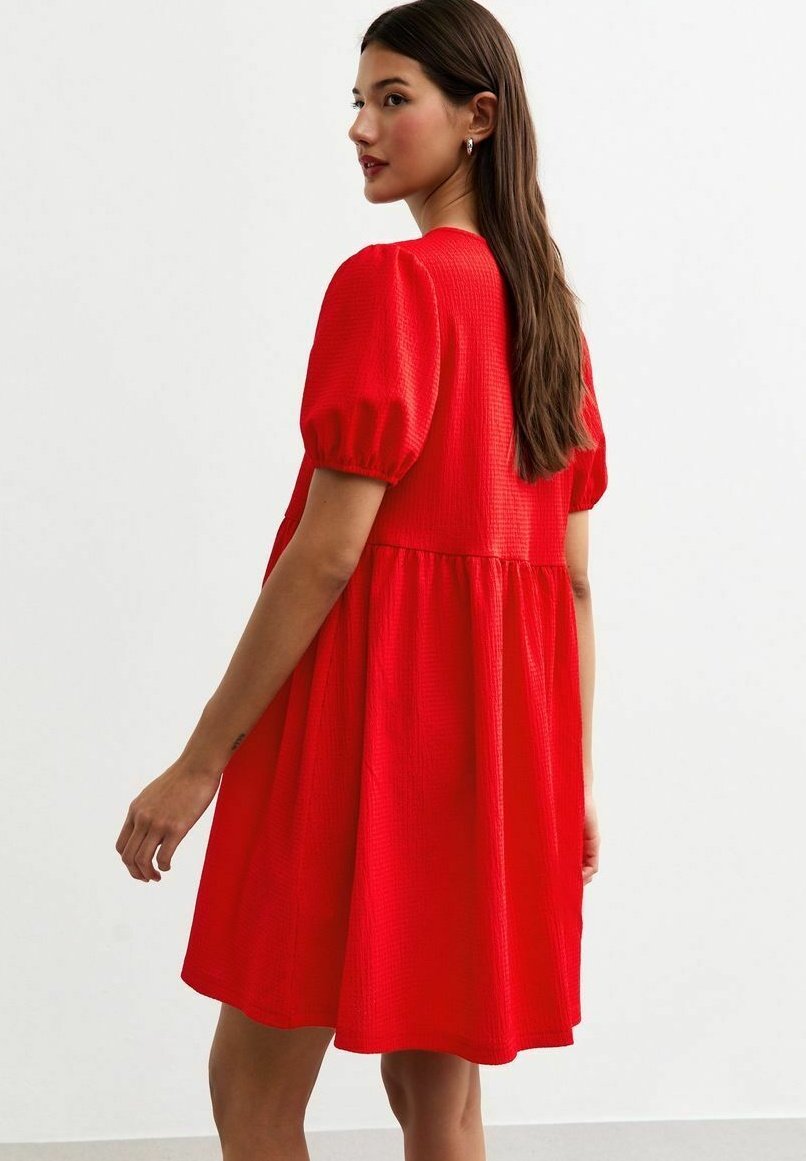 New Look CRINKLED TEXTURE TIE FRONT MINI
