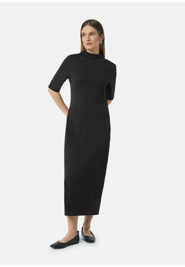 comma casual identity ELEGANTES IM SLIM FIT AUS INTERLOCK MIT STEHKRAGEN