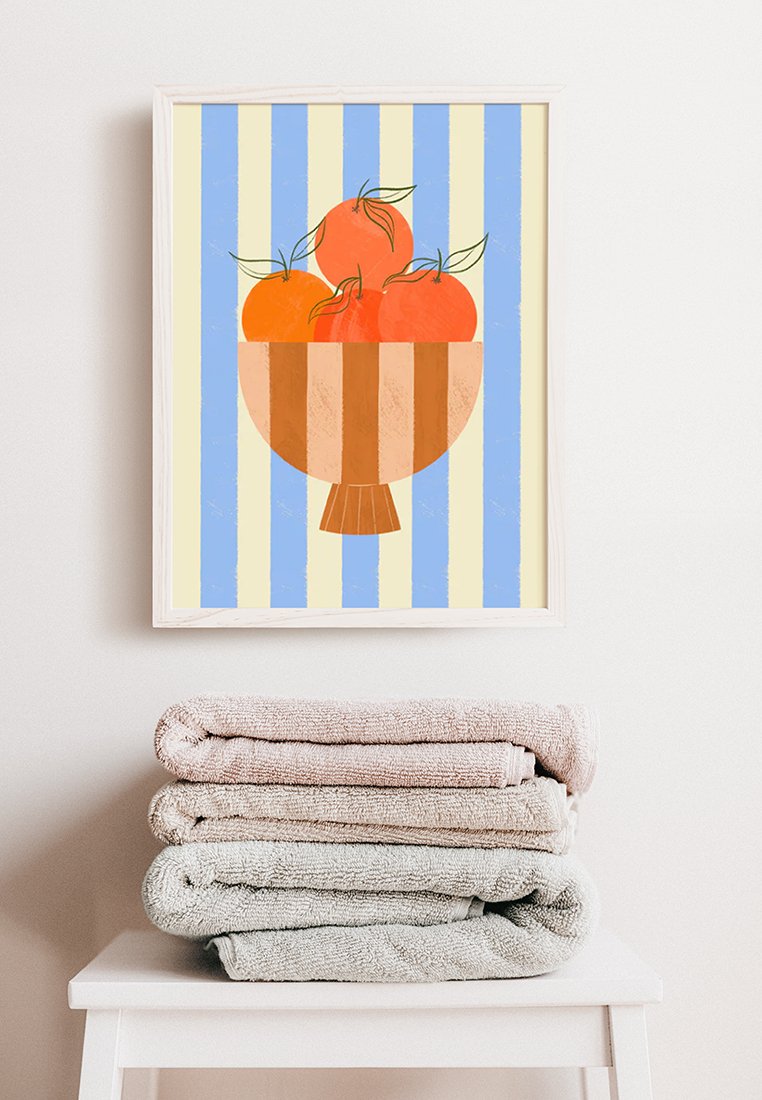 Poster and Frame BOWL OF ORANGES
