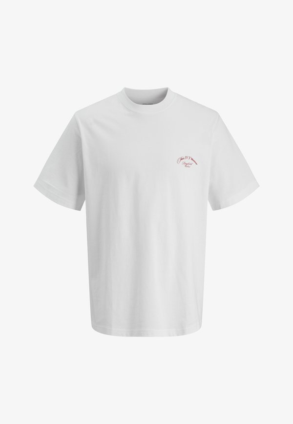 Jack & Jones JORMONTAUK TEE - Print T-shirt - bright white